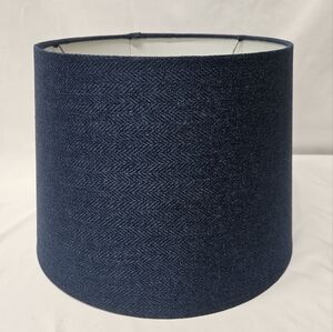 Navy Blue Drum Lampshade